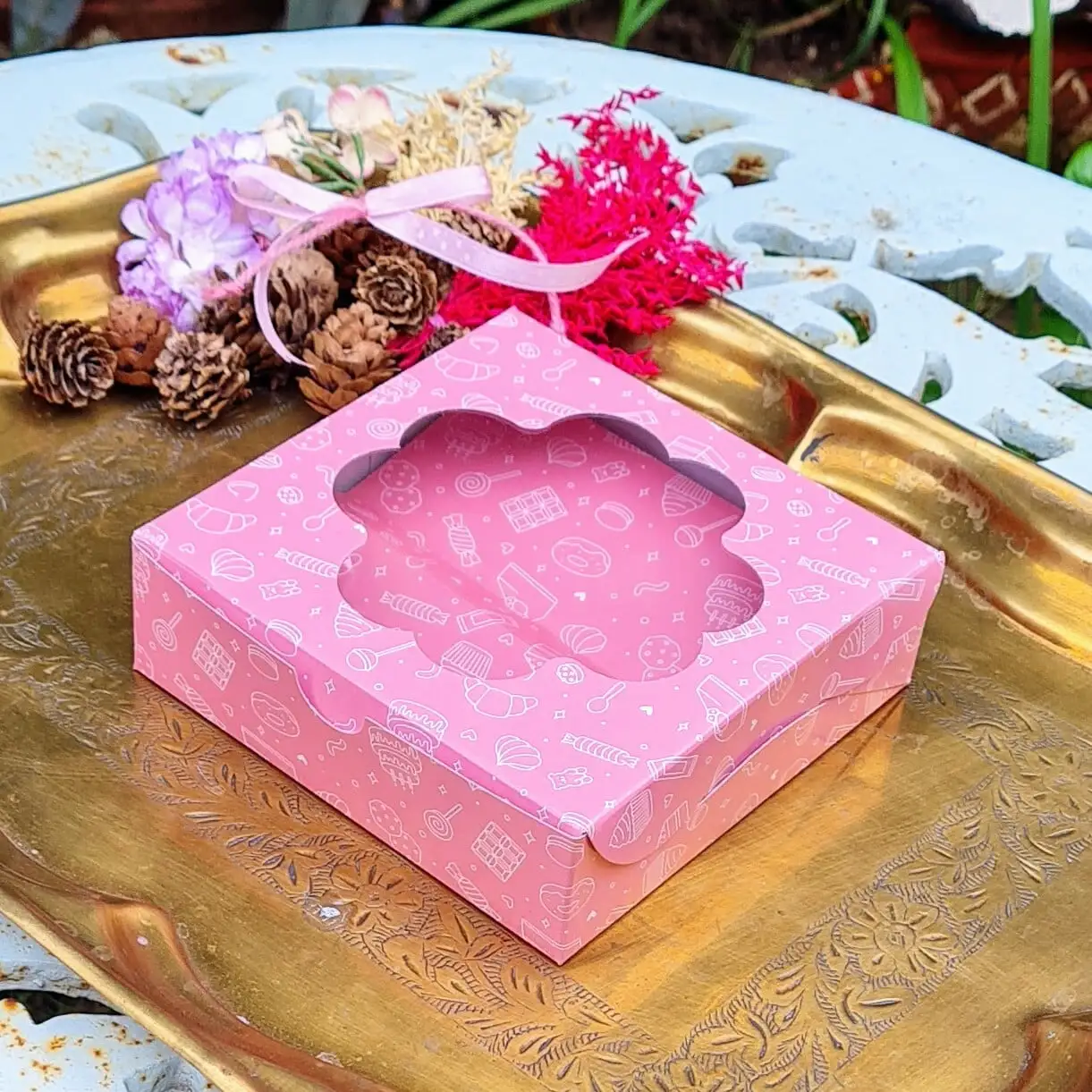Festive Hamper Packaging Box for Cakes – 20 Pieces