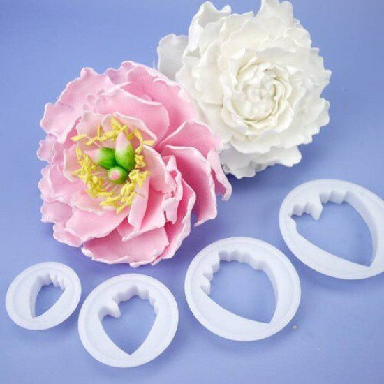 Peony Flower Fondant Cutter Set – Cake & Sugarcraft Decorating Tool