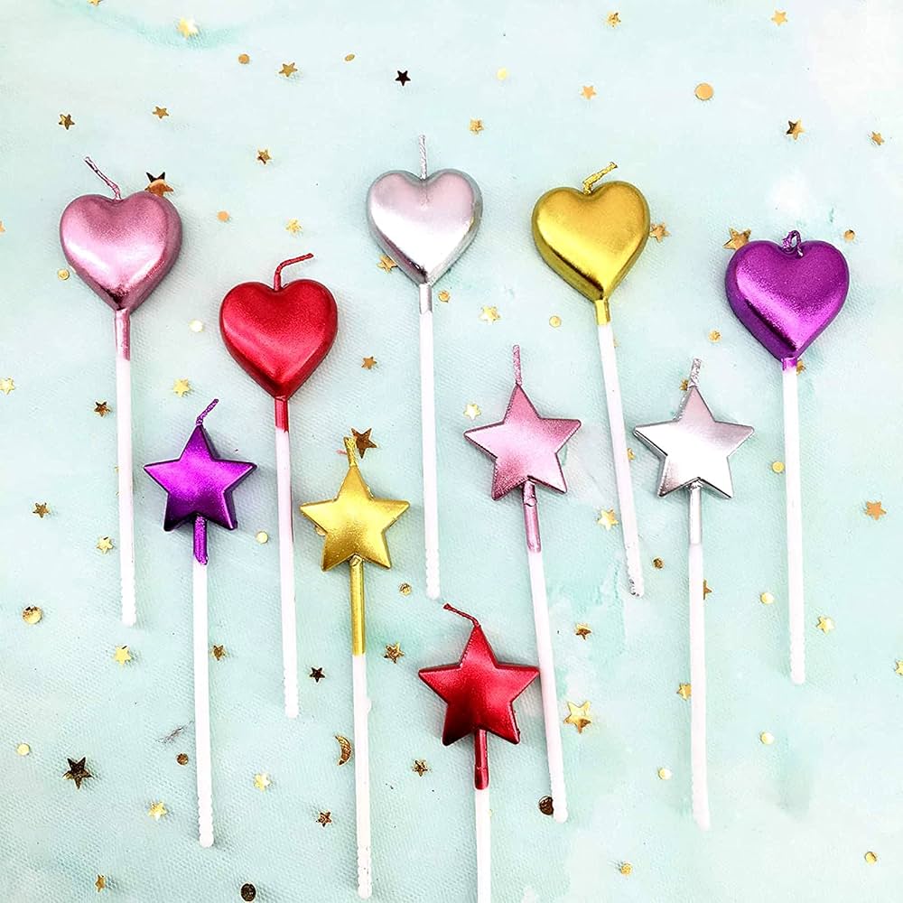 Star/Heart 3pcs Candle