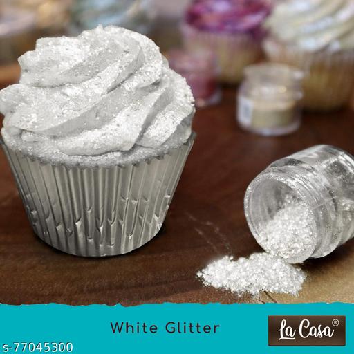 Premium Silver Edible Glitter – Metallic Cake & Dessert Decoration