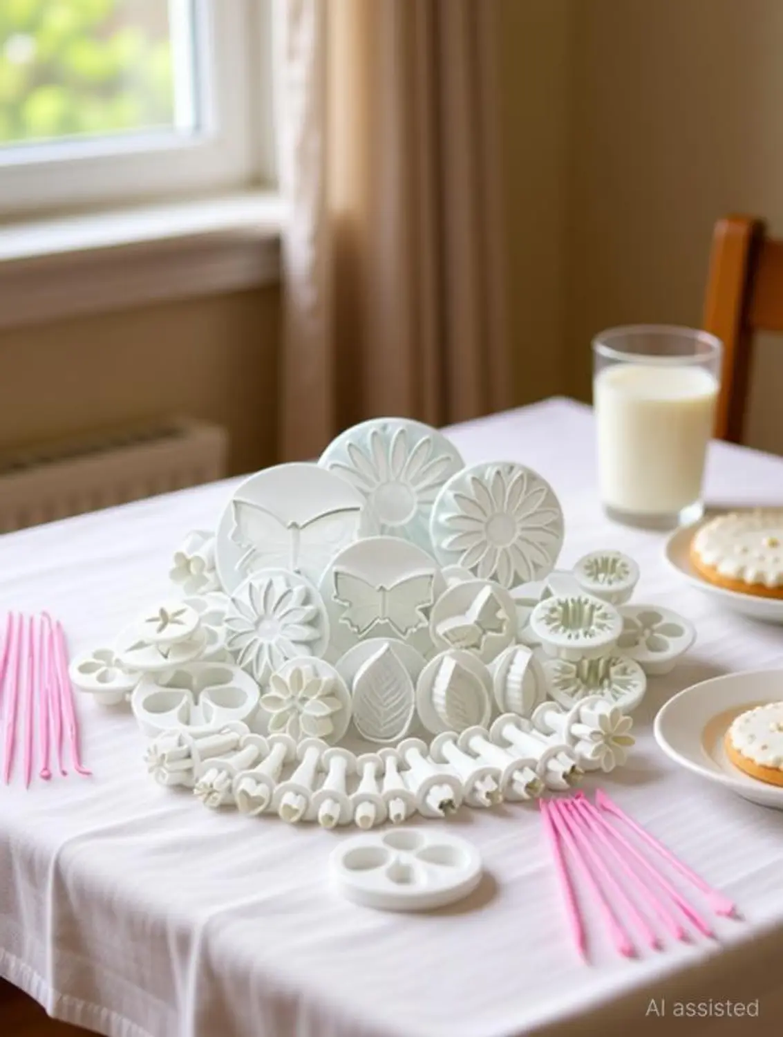 47-Piece Fondant Plunger Cutter Set – Cake & Cookie Decorating Tools